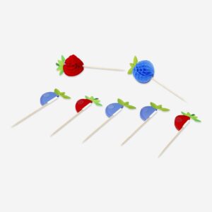 Honeycomb berry food picks - 8 pcs - Image 3