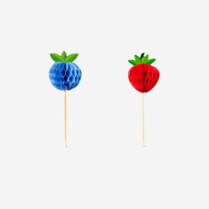 Honeycomb berry food picks - 8 pcs - Image 2