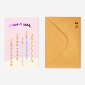 Birthday candles card with envelope - Image 2