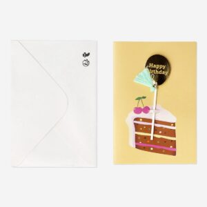 Birthday cake card with tassle and envelope - Image 1