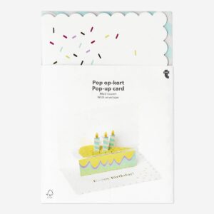 Birthday cake pop up card with envelope - Image 1
