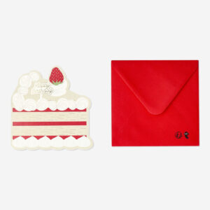 Birthday cake slice card with envelope - Image 2