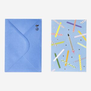 Birthday candles card with envelope - Image 1