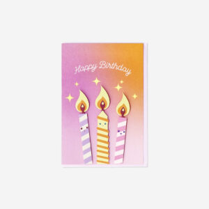 Birthday card with candles - Image 1