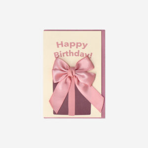 Birthday card with velvet gift - Image 1