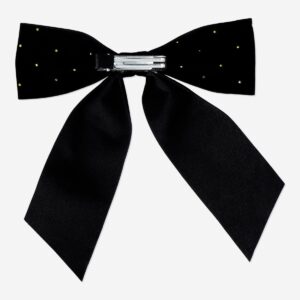 Black bow hair clip - Image 3