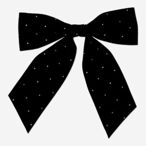 Black bow hair clip - Image 1