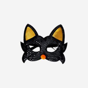 Black cat mask for kids - 4 to 8 years