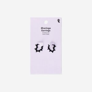 Black hearts earrings - Image 1