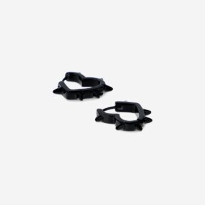 Black hearts earrings - Image 3