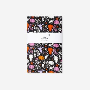 Black tablecloth with pumpkins - 140x220 cm - Image 1