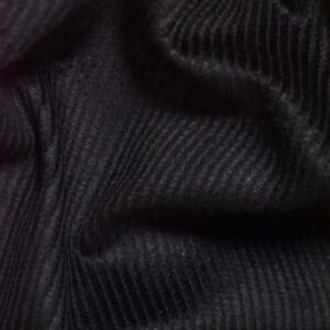 Cotton Corduroy Fabric - 8 Wale - Black - Image 1