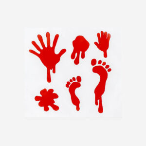 Bloody window decorations - 6 pcs - Image 2