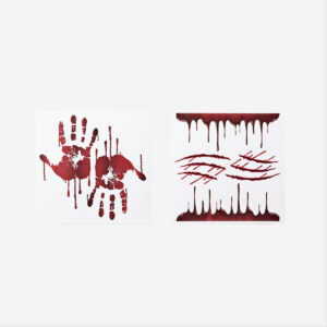 Blood stain window decorations - 6 pcs - Image 2