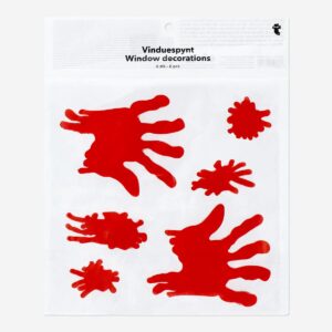 Blood Stained Hands Window Decoration - 6 pcs - Image 3
