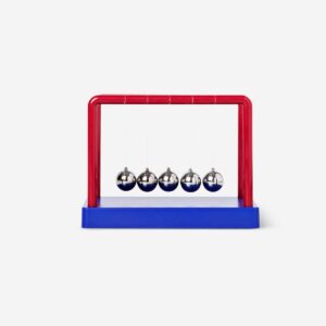Blue and red Newton's cradle - Image 1