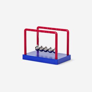Blue and red Newton's cradle - Image 2
