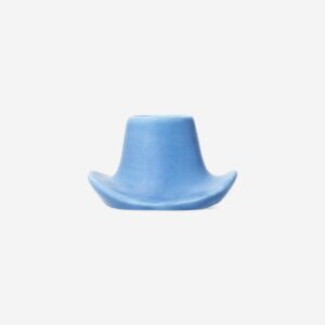 Blue cowboy hat candle holder - Image 2
