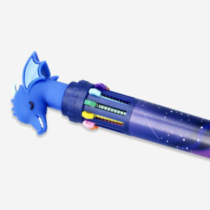 Blue dragon shaped multi-coloured ballpoint pen - Image 2