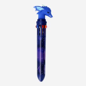 Blue dragon shaped multi-coloured ballpoint pen - Image 1