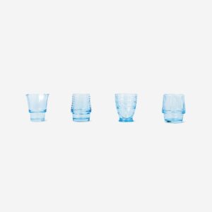 Blue fish drinking glasses - 4 pcs - Image 3