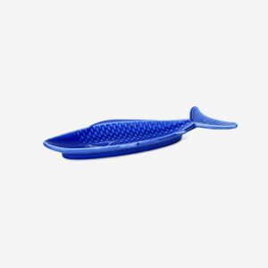 Blue fish serving plate - 26 cm - Image 3