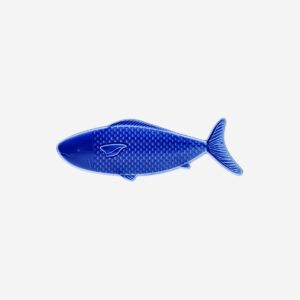 Blue fish serving plate - 26 cm - Image 2