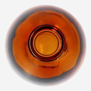 Orange glass vase - Image 3