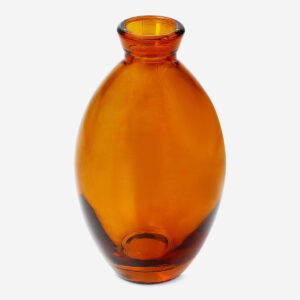 Orange glass vase - Image 1