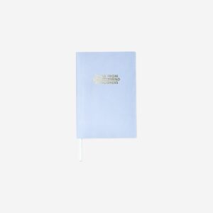 Blue notebook with statement - Image 1