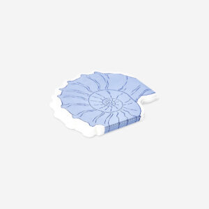 Blue seashell napkins - 16 pcs - Image 3