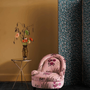 Botanical Flora Wellington Velvet in Lacquer