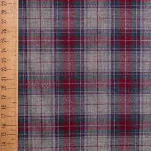 Brushed Cotton Tartan Fabric - Neville
