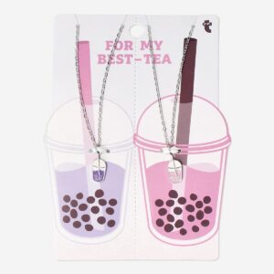 Bubble tea friendship necklaces - 2 pcs - Image 1