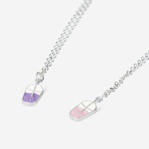 Bubble tea friendship necklaces - 2 pcs - Image 3