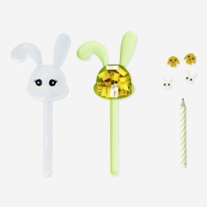 Bunny shaped pencil with erasers - Image 2
