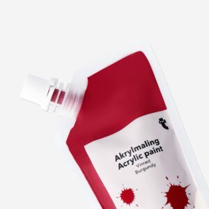 Burgundy acrylic paint - 80 ml - Image 3