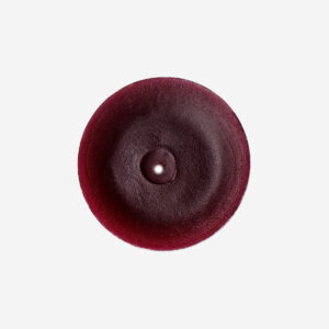 Burgundy dinner candle - 12 cm - Image 3