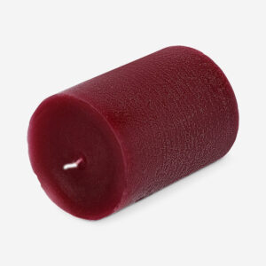 Burgundy dinner candle - 8 cm - Image 2