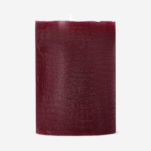 Burgundy dinner candle - 8 cm - Image 1