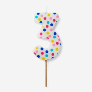 Cake Candle Number 3 - Image 1