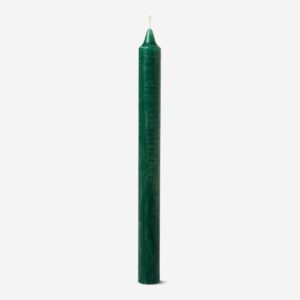 Dark Green Dinner Candle - 25 cm - Image 1