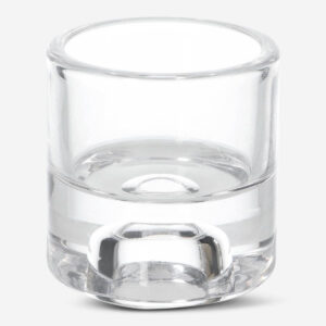 Clear Glass Candle Holder - Image 1