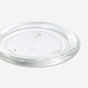Round Glass Candle Dish - 10.6 cm - Image 2
