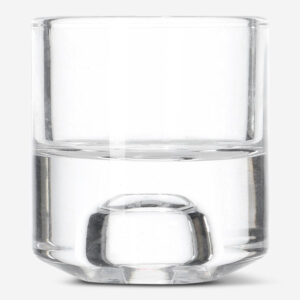 Clear Glass Candle Holder - Image 2