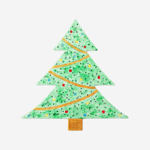 Canvas. Christmas tree - Image 1
