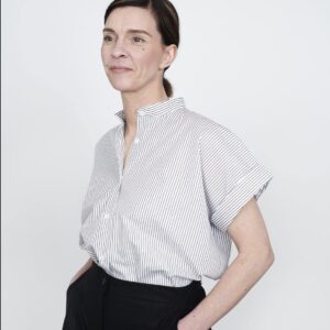 The Assembly Line CAP SLEEVE SHIRT PATTERN XL - 3XL