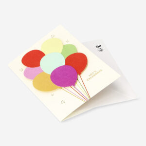 Card with balloons and envelope - Image 3