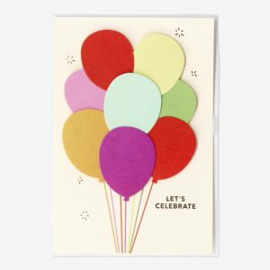 Card with balloons and envelope - Image 1