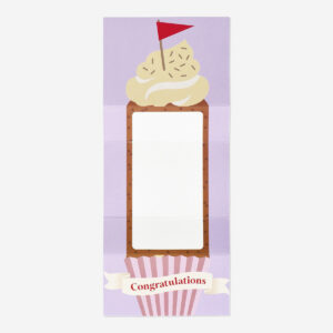 Card with cupcake motif and envelope - Image 2